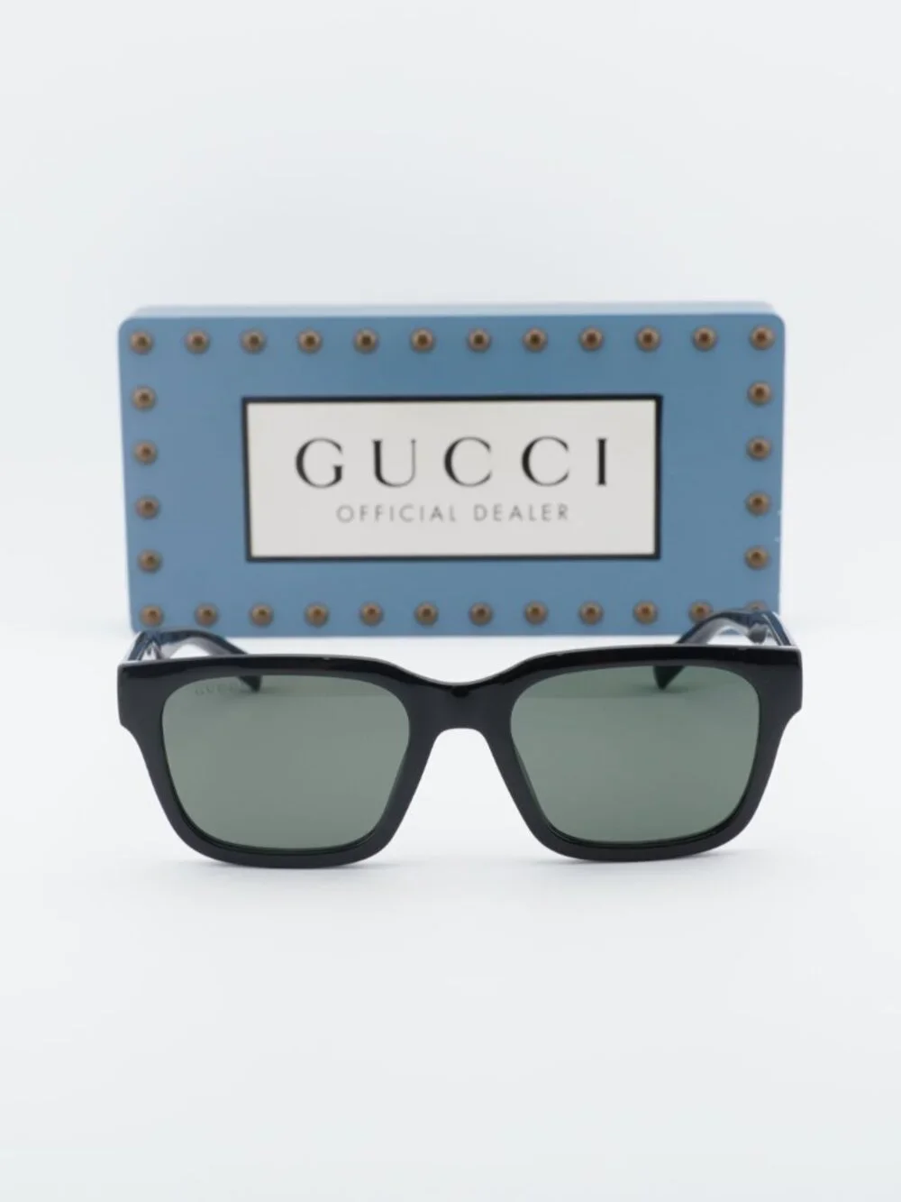 Gucci GG1857S 001 Square Sunglasses - Black\Grey